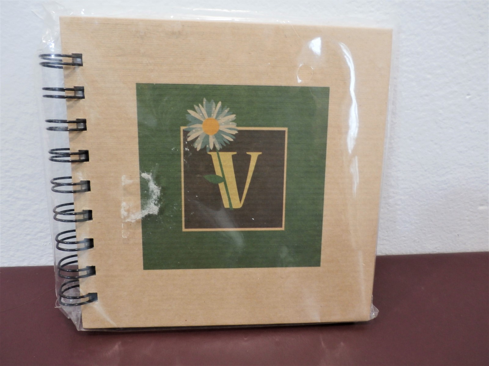NEW!!  Michael's 100 Ruled Sheet Journal Initial 'V'  5 5/16