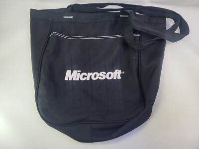 Vintage Microsoft  Black Carrying Bag 17''x14''