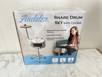 Audster Snare Drum Set Cymbals Kit New -Open Box