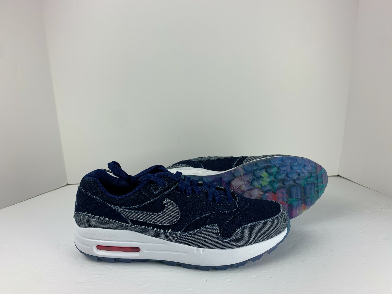 Nike Air Max 1 G NRG TXT Size 9.5 Shoes No Denim Allowed Golf CI6876 400:  купить с доставкой из США, цена 20 910 руб - (184598505538)