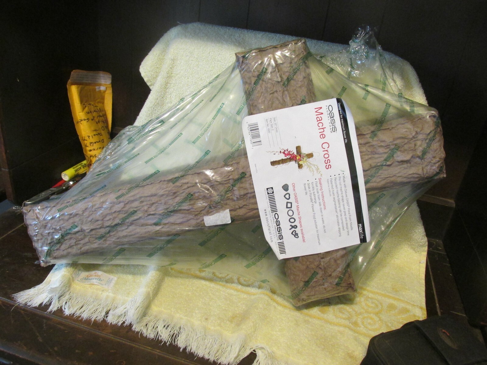 New Oasis Floral Foam Mache 24 Inch Cross Flower Arrange LOT OF TWO 20