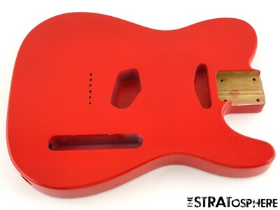 NEW Replacement BODY for Fender Telecaster Tele, Roasted Ash, Fiesta Red
