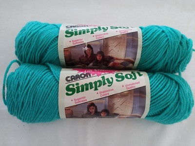 Caron ''Simply Soft''  Acrylic - Two 3 oz skeins - ''Spruce''