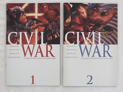 Civil War 1 2 3 4 5 6 7 whole series, all nm- or