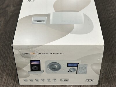 Eton Sound 100 AM/FM Radio, White