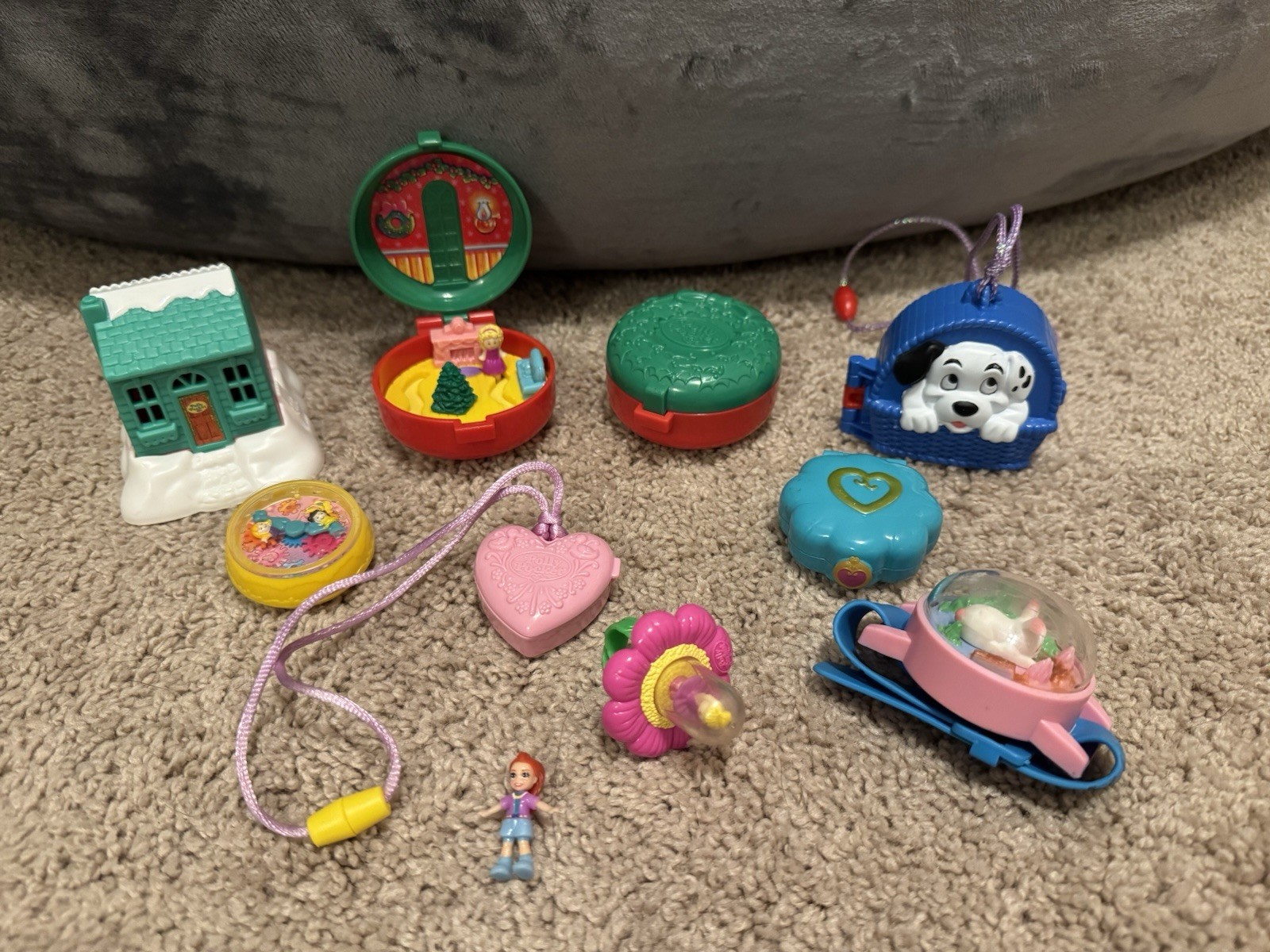 Lot Vintage McDonalds Happy Meal Totally Toy Holiday Polly Pocket 101 Dalmations