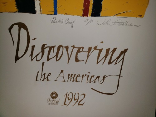Discovering the America 1992  David Bulter  print
