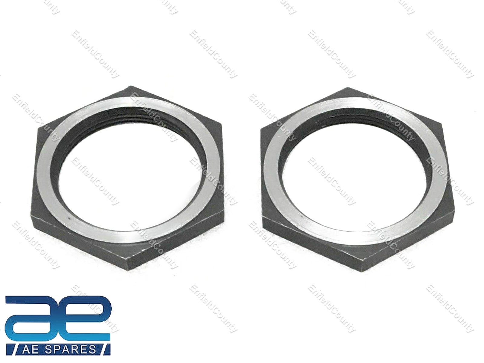 2x Front Wheel Bearing Nut / Check Nut For Jeeps Willys MB CJ 2A CJ 3A GPW 
