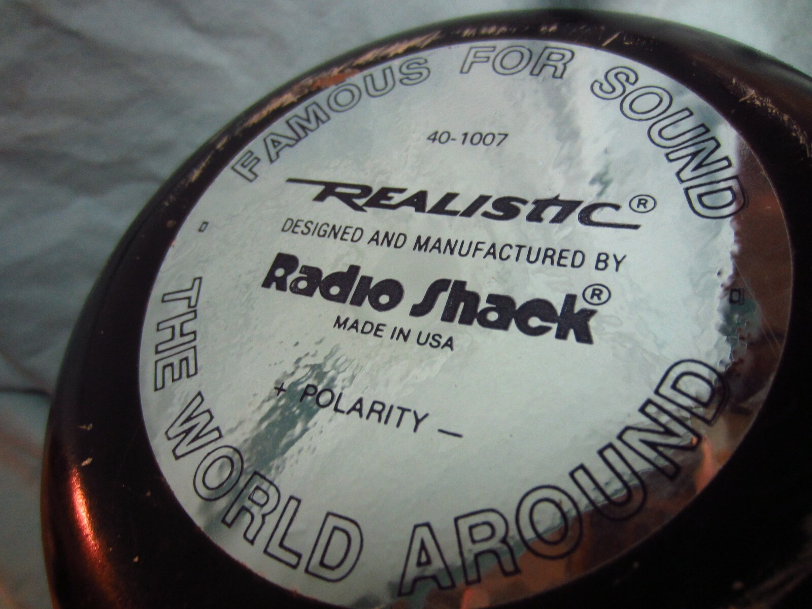 Vintage Realistic 12 Inch Woofer Speaker,No. 40-1007