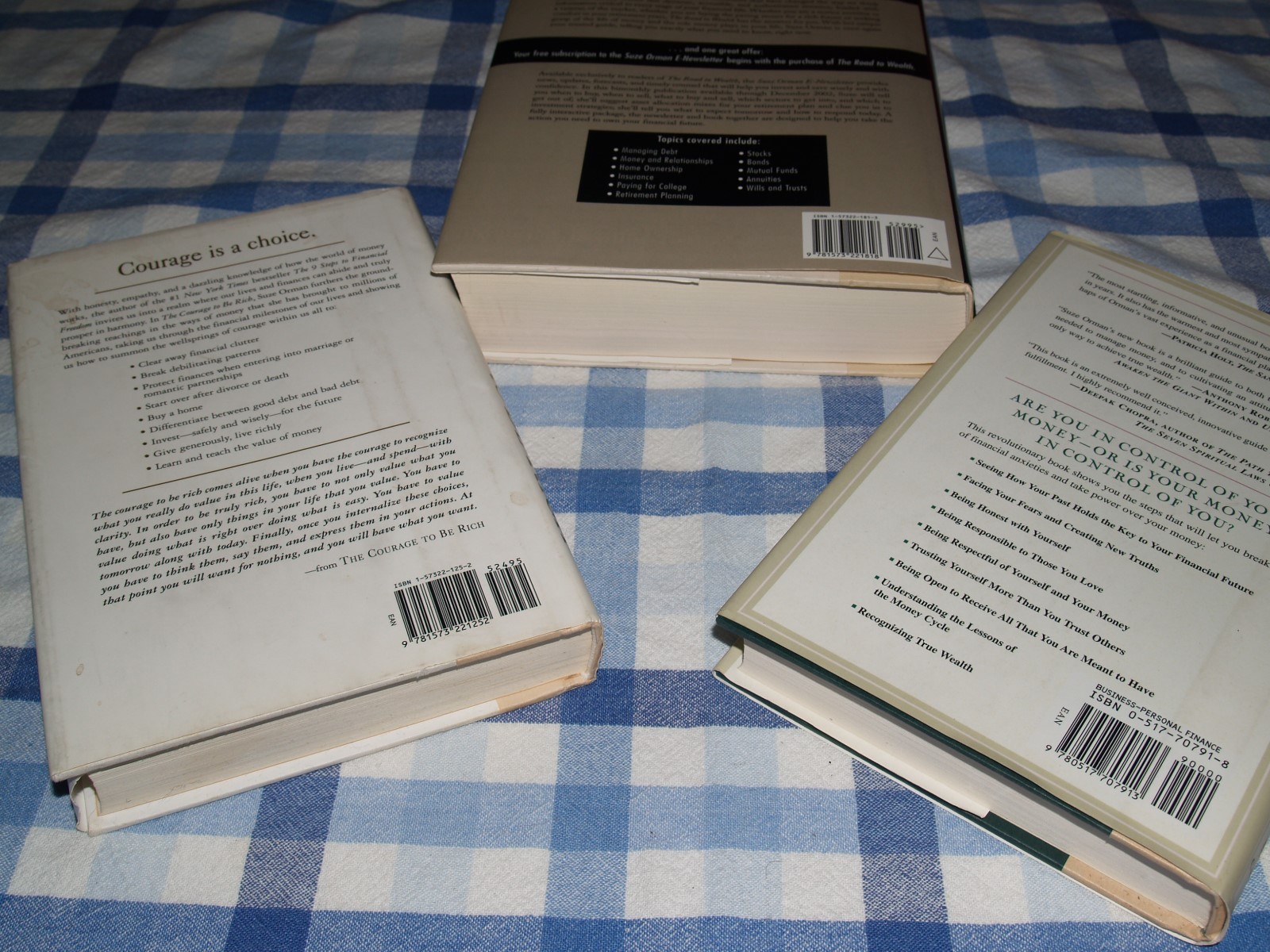 Self Help Books Lot of 6  Hardback, Suze Orman, Lloyd Ogilvie Etc.