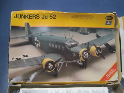 Vintage Testors Italaerei Junkers Ju 52 Transport Aircraft 1:72 Scale Unopened