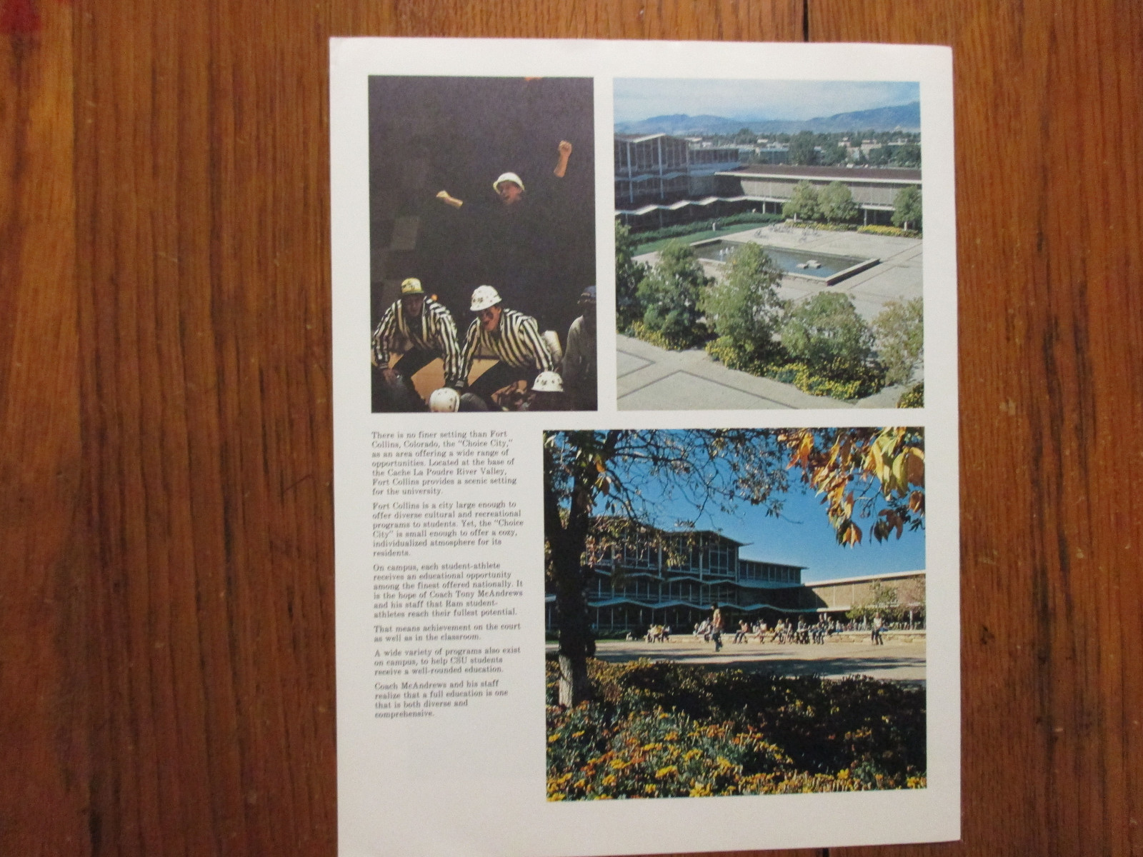 1983 Colorado State Men's Basketball Photo(13 Sign/w/TONY  McANDREWS/SCOTT MANN)