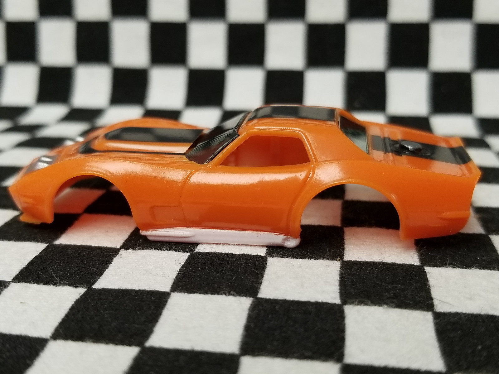 Orange & Black AF Xtras A/P A Production Corvette BODY - AFX, TOMY, Auto World