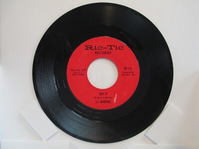 RT-117 JJ Barnes J.J. J. J. RIC-TIC Records  45 RPM Record   322B35