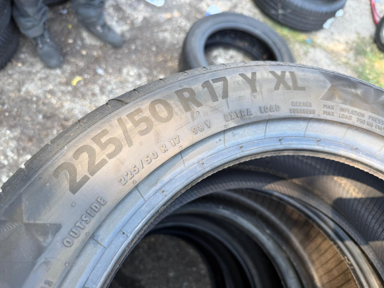 New 225 50 17 Continental, PC 6, XL, 98Y, x1 Single Tyre (F1_tyres) YD157