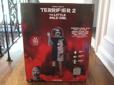 Animatronic Light-Up Little Pale Girl 4.8ft Terrifier New! Horror Halloween