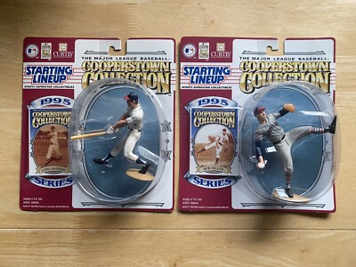 1995   EDDIE MATHEWS & BOB FELLER Cooperstown collections NEW Starting Lineup
