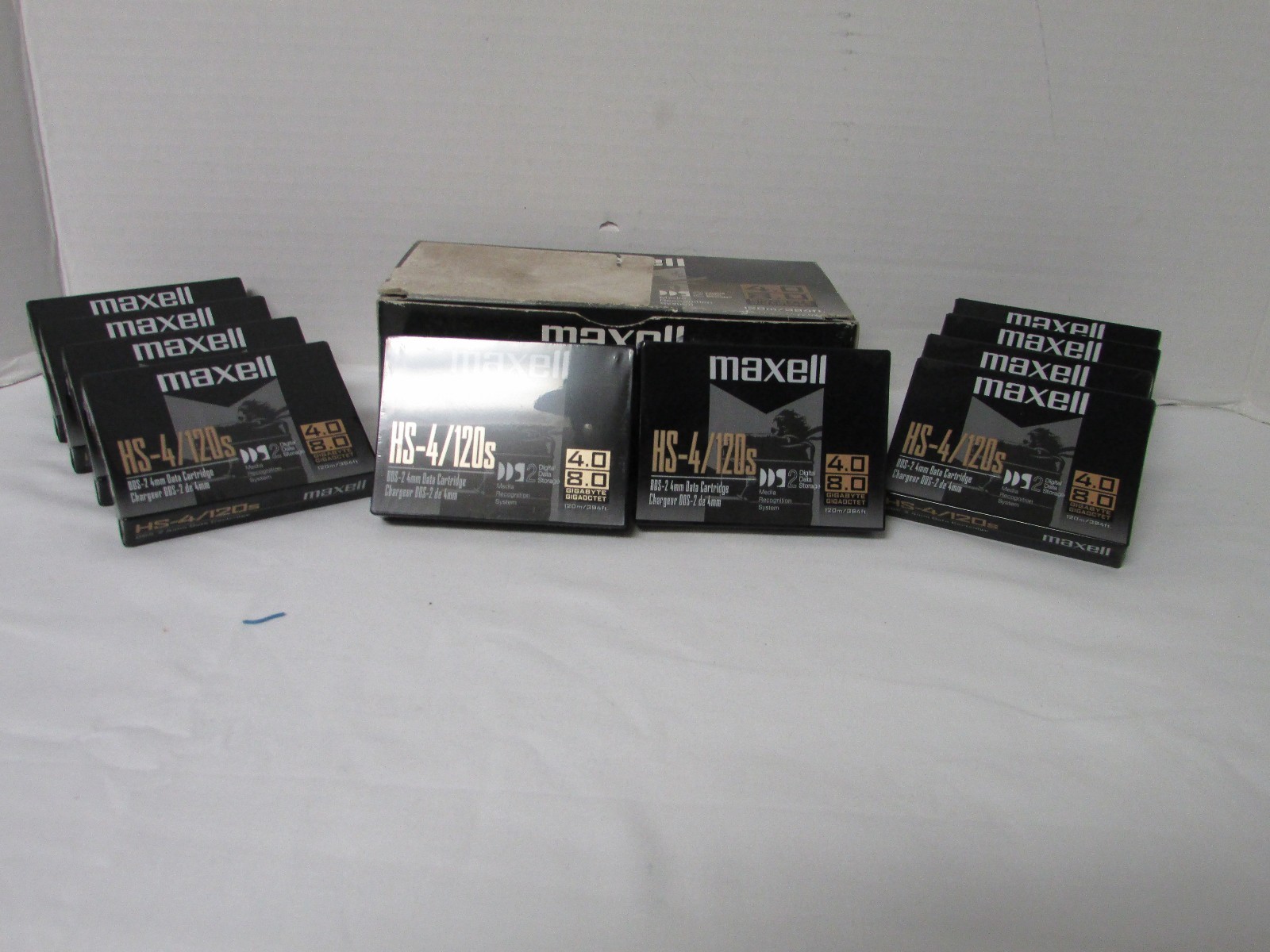10 Pack of Maxell HS-4/120s Data Cartridge DDS-2 4mm Cartridge