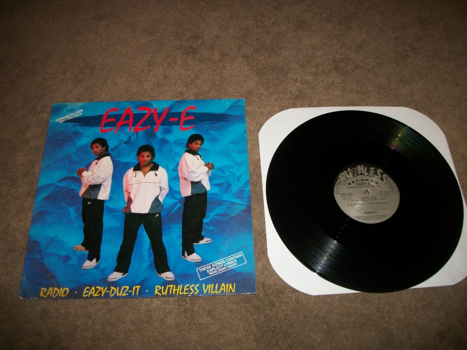 RARE EAZY-E EP - NWA RADIO EAZY DUZ IT RUTHLESS VILLAIN RARE EAZY-E EP - NWA RADIO EAZY DUZ IT RUTHLESS VILLAIN