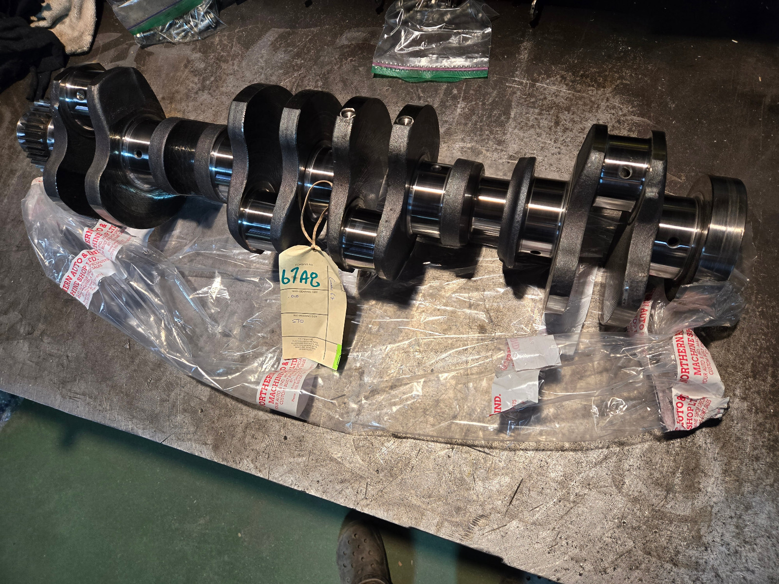 REMAN CUMMINS 6.7L CRANKSHAFT 4935613 POLISHED SONOFLUXED COMPLETE W GEAR - Picture 1 of 12