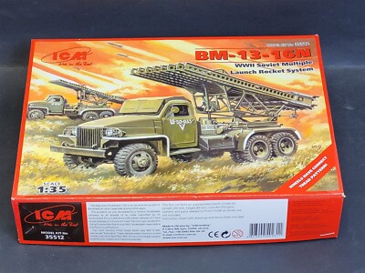 ICM BM13-16N Soviet Multiple Launch Rocket System 1:35 Model #35512 CIB ~ T590