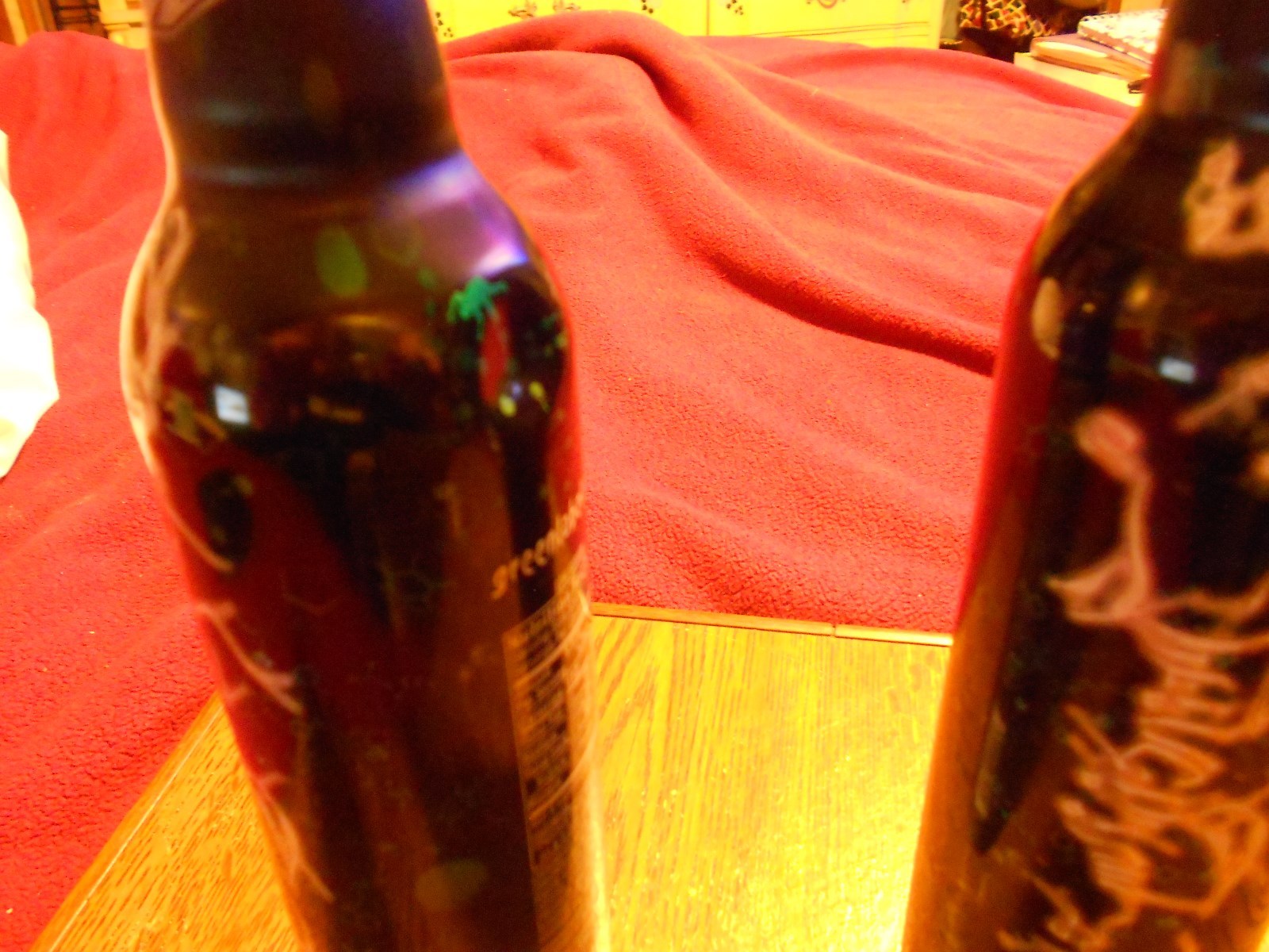 (2) 2009 SEALED MOUNTAIN DEW ALUMINUM BOTTLE GREEN LABEL ART circle of 8 