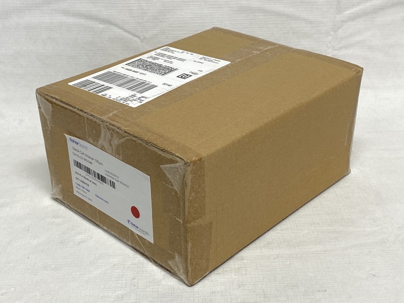 (50/Cs) FISHERBRAND 100um Nylon Mesh PP Cell Strainers Yellow Sterile 22-363-549