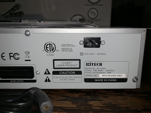 RJ Tech RJ-4200 Karaoke Machine Receiver w/Original Box & Manual TESTED WORKING!
