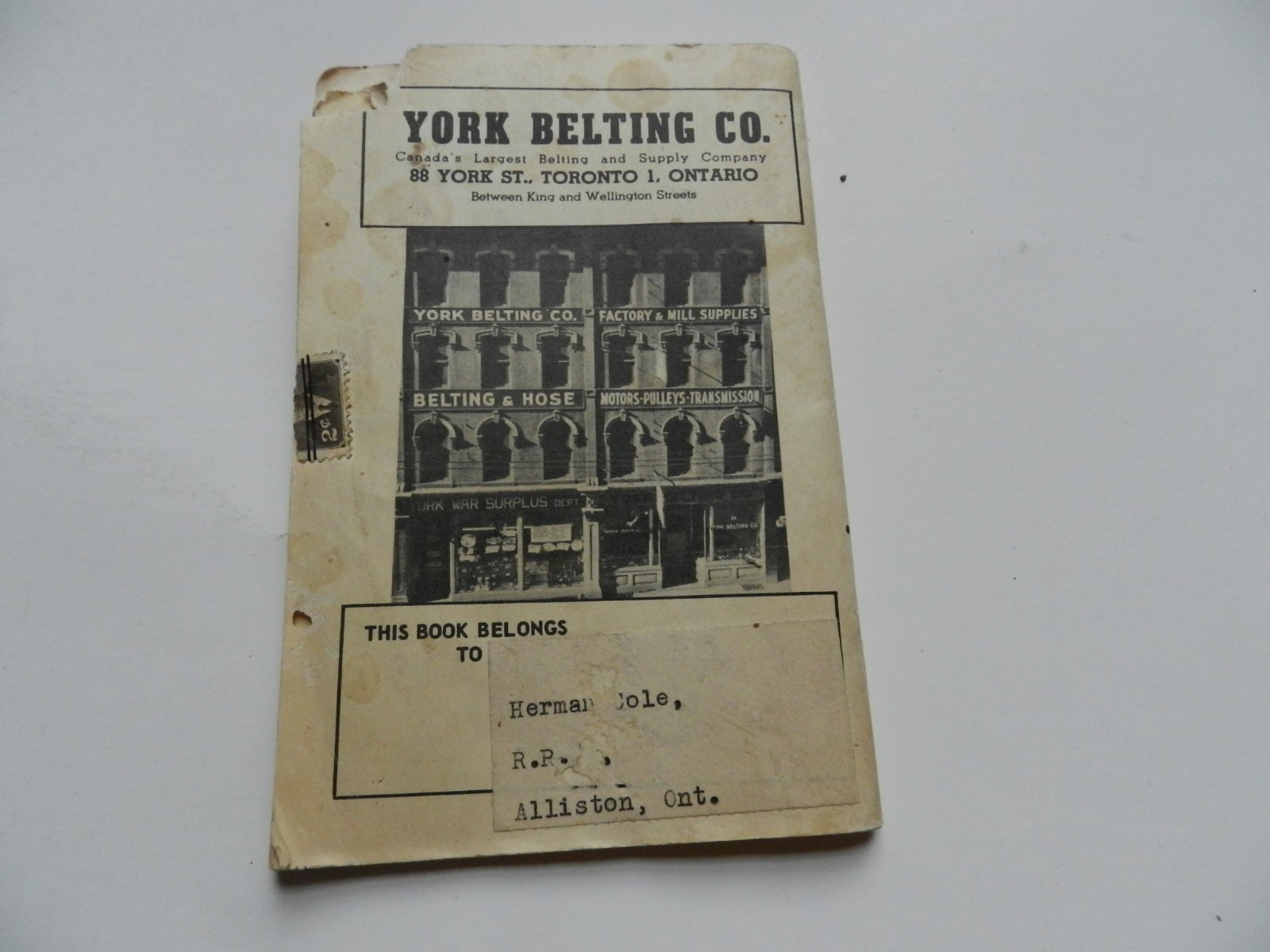 York Belting Company 1951 Catalogue Number 39