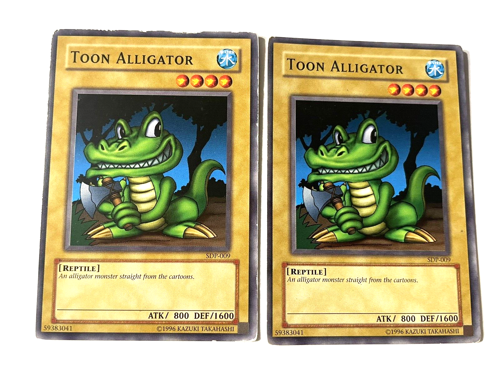 Toon Alligator - SDP-009 - Common - Unl Edition - Damaged - YuGiOh