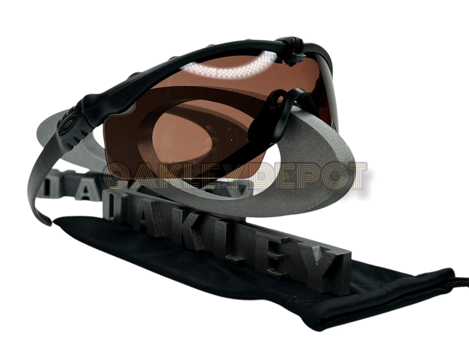 Pre-owned Oakley ✅?️  Si Ballistic M Frame 3.0 09146 Matte Black/multi Lens Kit Sunglasses In Prizm Tr45, Tr22 And Clear