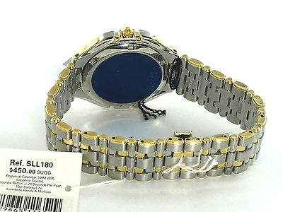 Pre-owned Seiko Men Sll180 Perpetual Calendar Watch Sapphire Hardlex Crystal Retail $450 In Dark Gray