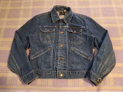 Vintage Wrangler Selvedge Denim Blue Jean Jacket USA Made