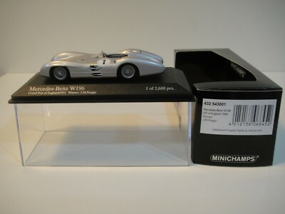 --1/43 MINICHAMPS. MERCEDES-BENZ W196 GP of England 1954. Winner J.M. Fangio