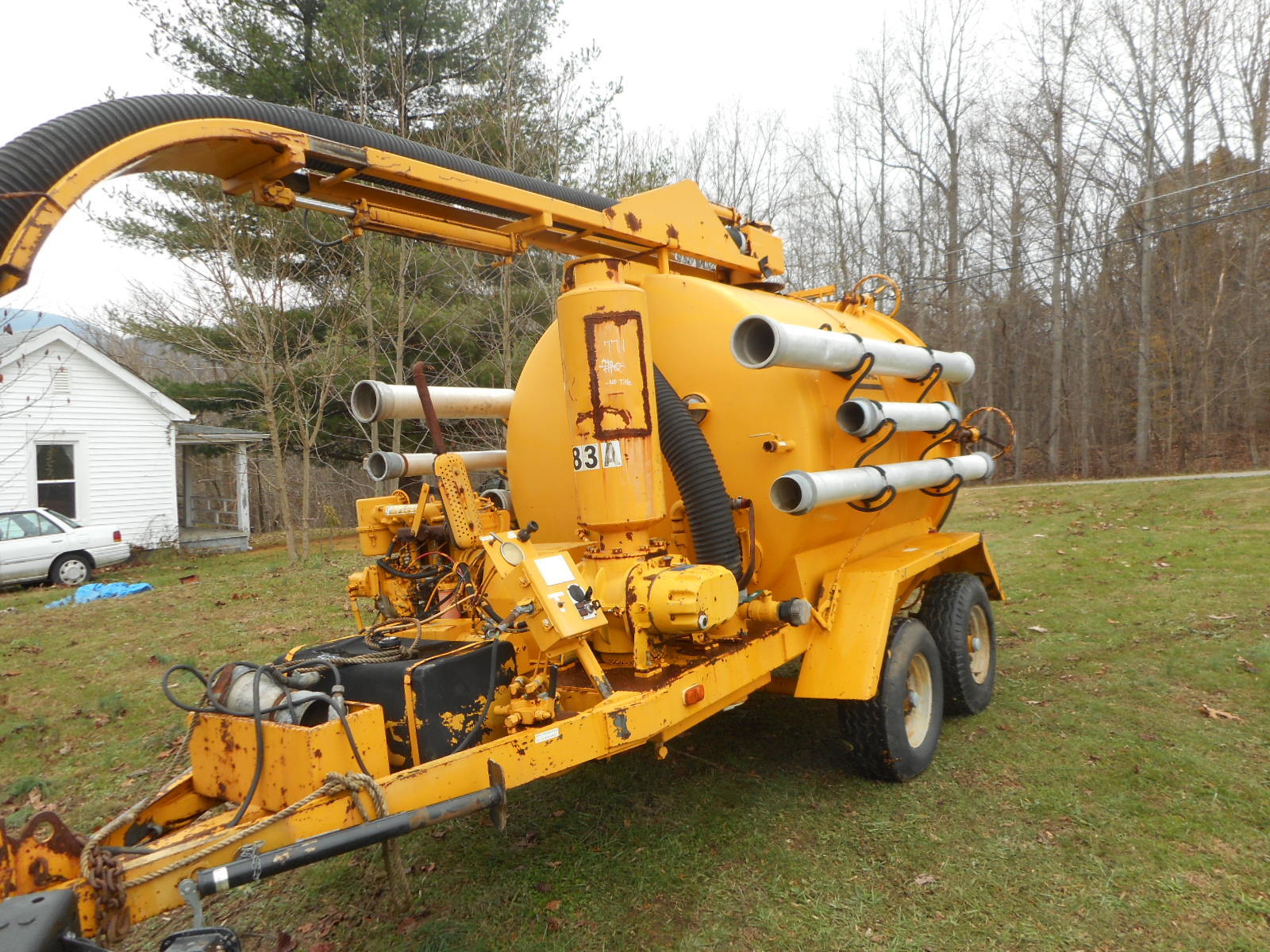 THE SUPER PRODUCTS CAMEL VAC SEWER MUD PUMP VACUUM TRAILER