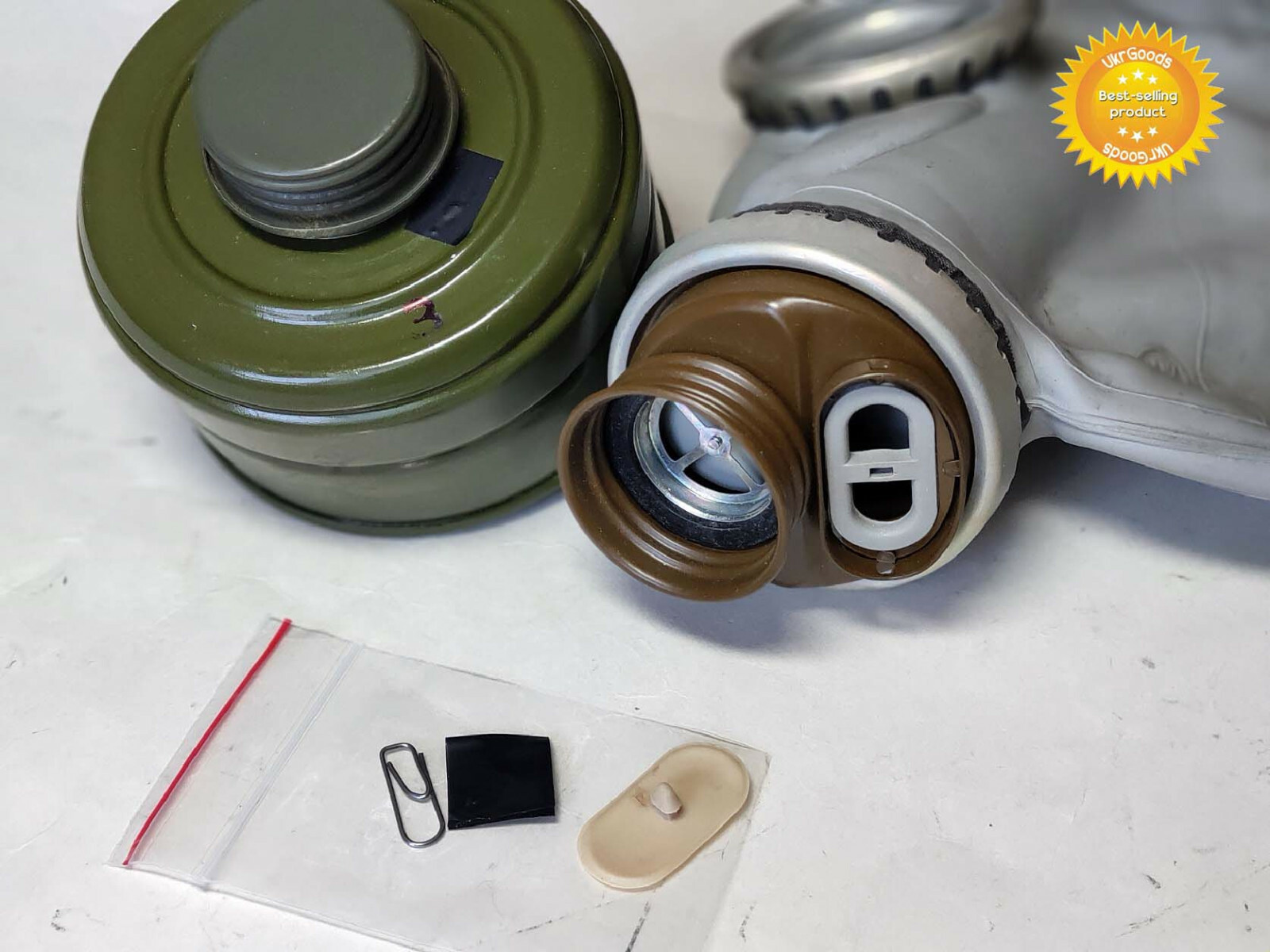 Black Cosplay Gas mask GP-5M Rare Size-3 Large Soviet USSR Military FULL SET New