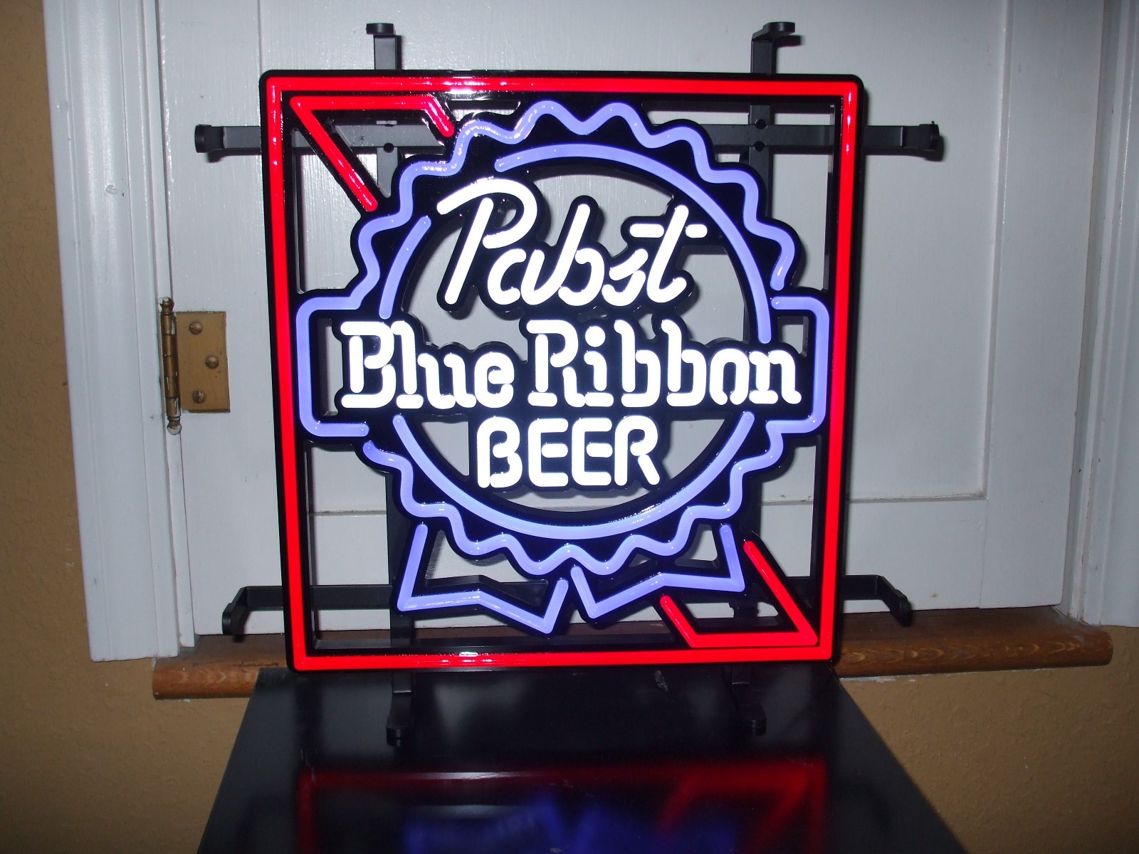 PABST BLUE RIBBON LED BEER BAR SIGN MAN CAVE GARAGE PBR LOGO NEW IN BOX