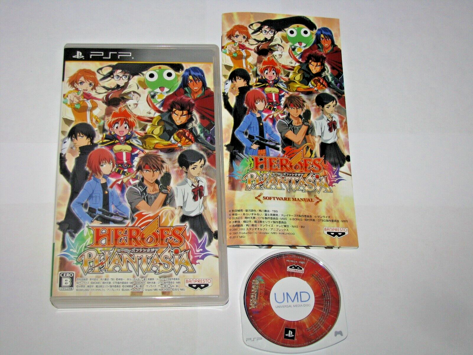 Heroes Phantasia Playstation Portable PSP Japan import US Seller