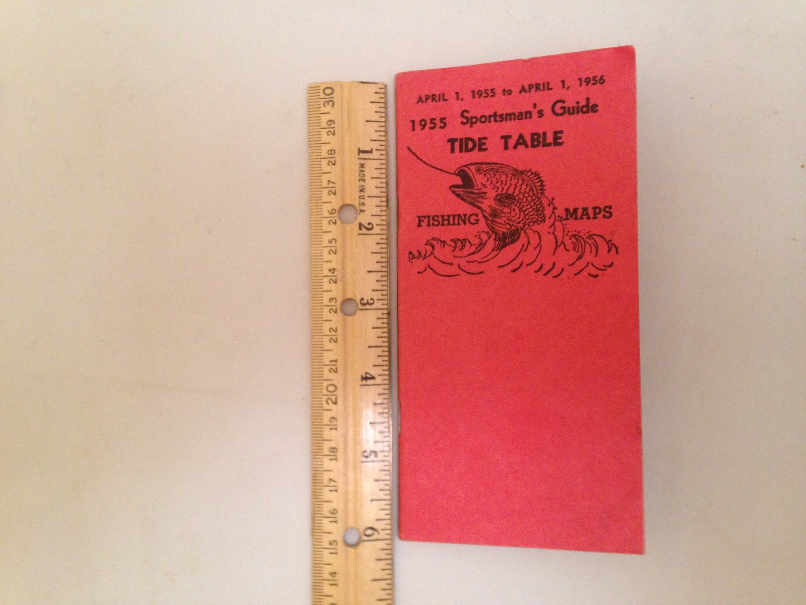 Vintage 1955 Sportsman's Guide and Tide Table Fishing Maps from California