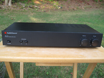 Audio Source Stereo Power Amplifier Model AMP 100 2 Channel Excellent Condition