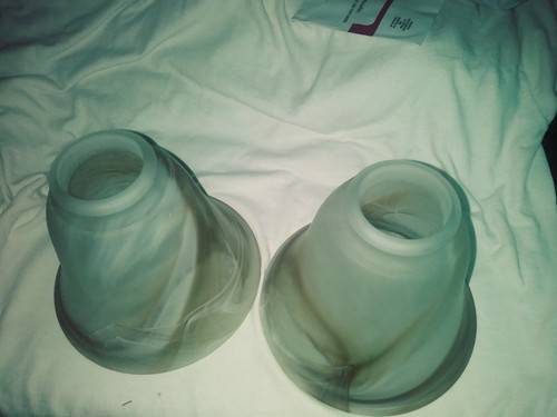 Architectural Designs.2 Marble Glass Light cover  Fixtures.