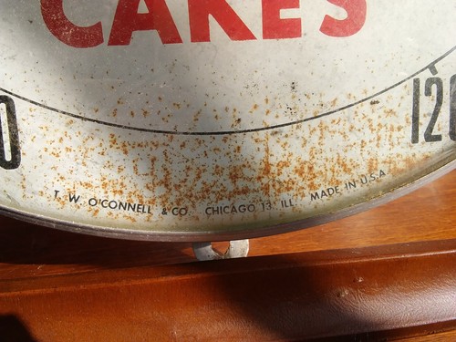 Vintage Purity Maid Bread Cakes Advertising Thermometer Chicago IL.