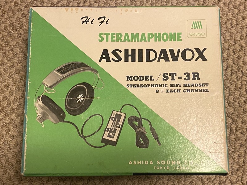 Ashidavox VINTAGE JAPAN Stereo Headphones Steramaphone ST-3R
