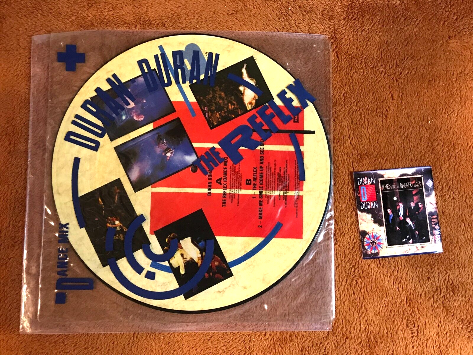 デュラン・デュラン　The Reflex　UK盤 ピクチャーディスク仕様 12” DURAN DURAN THE REFLEX PICTURE DISC 1984 EMI 12” 45 RPM w