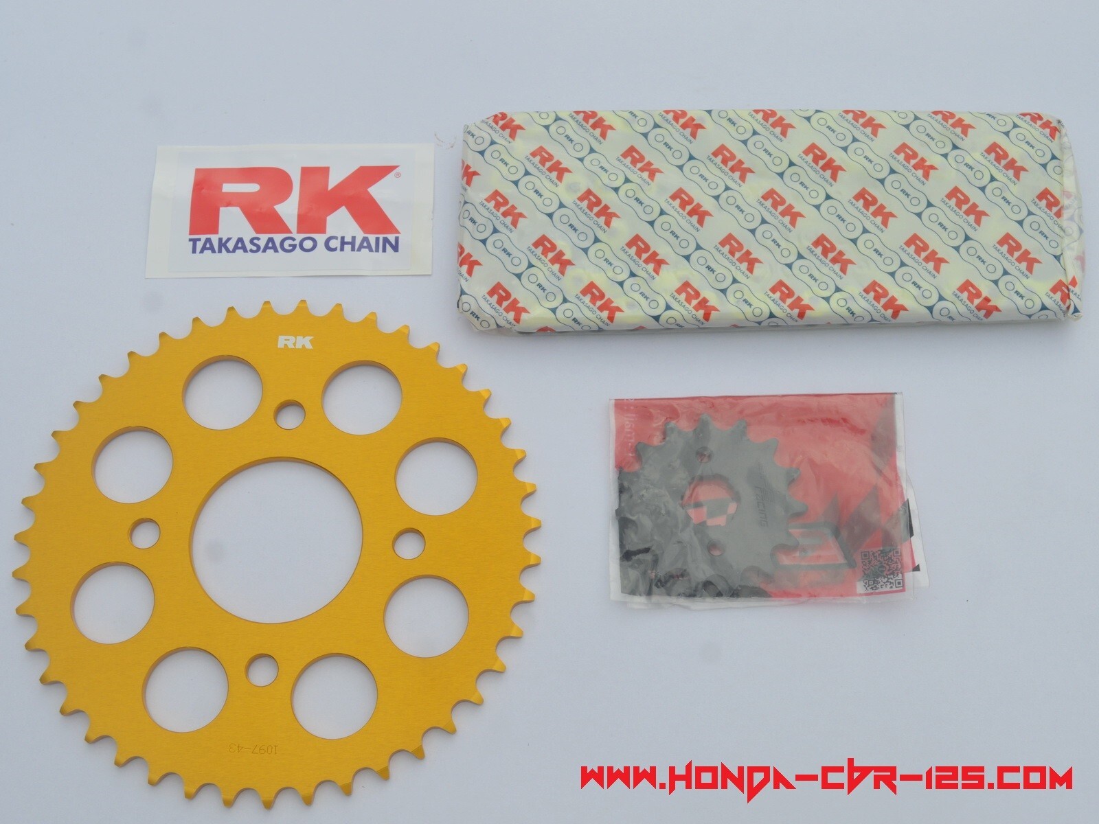 Honda CBR 125 Low friction high speed 415 chain set sprocket