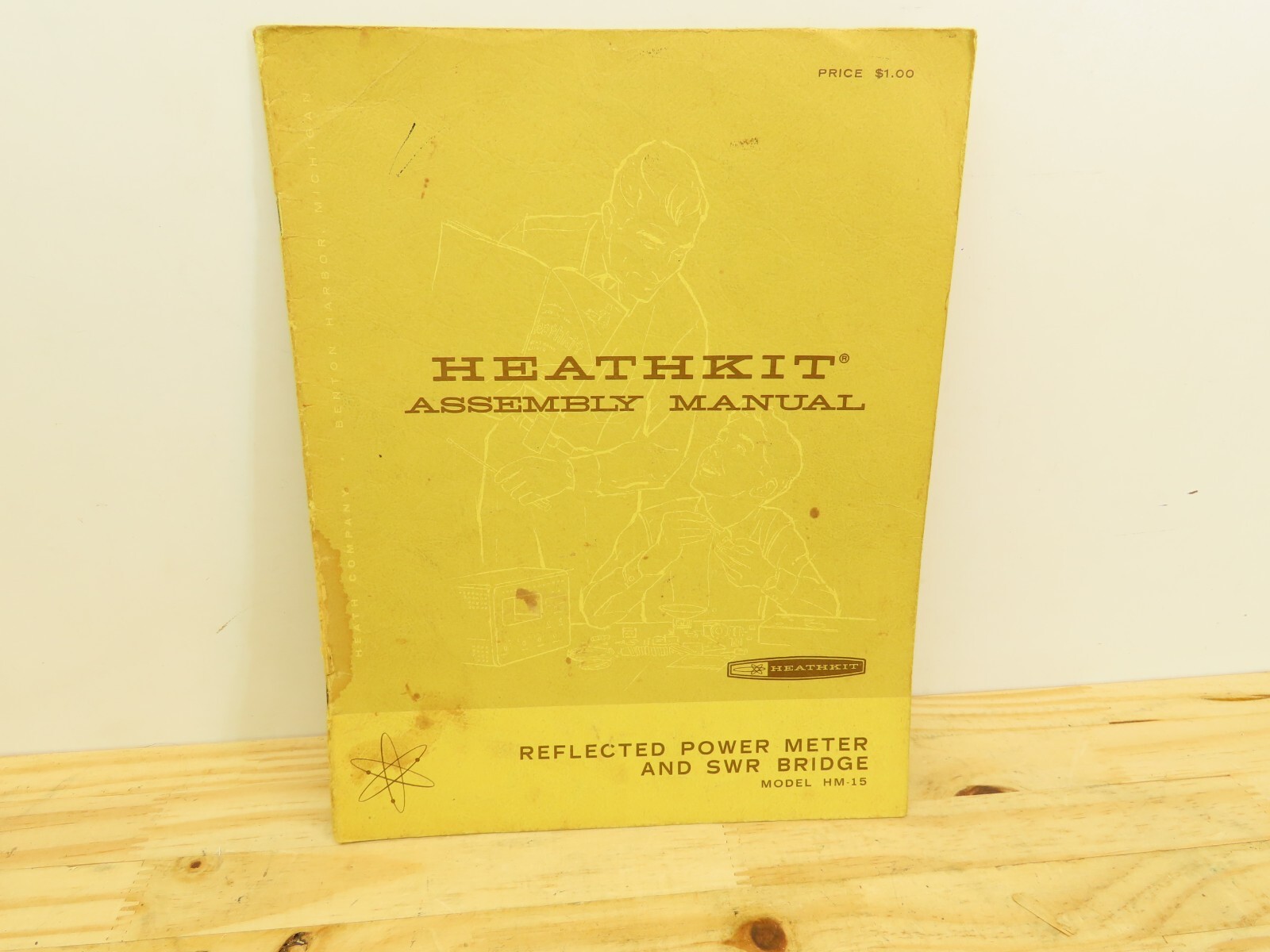 heathkit-assembly-manual-reflected-power-meter-swr-bridge-model-hm-15