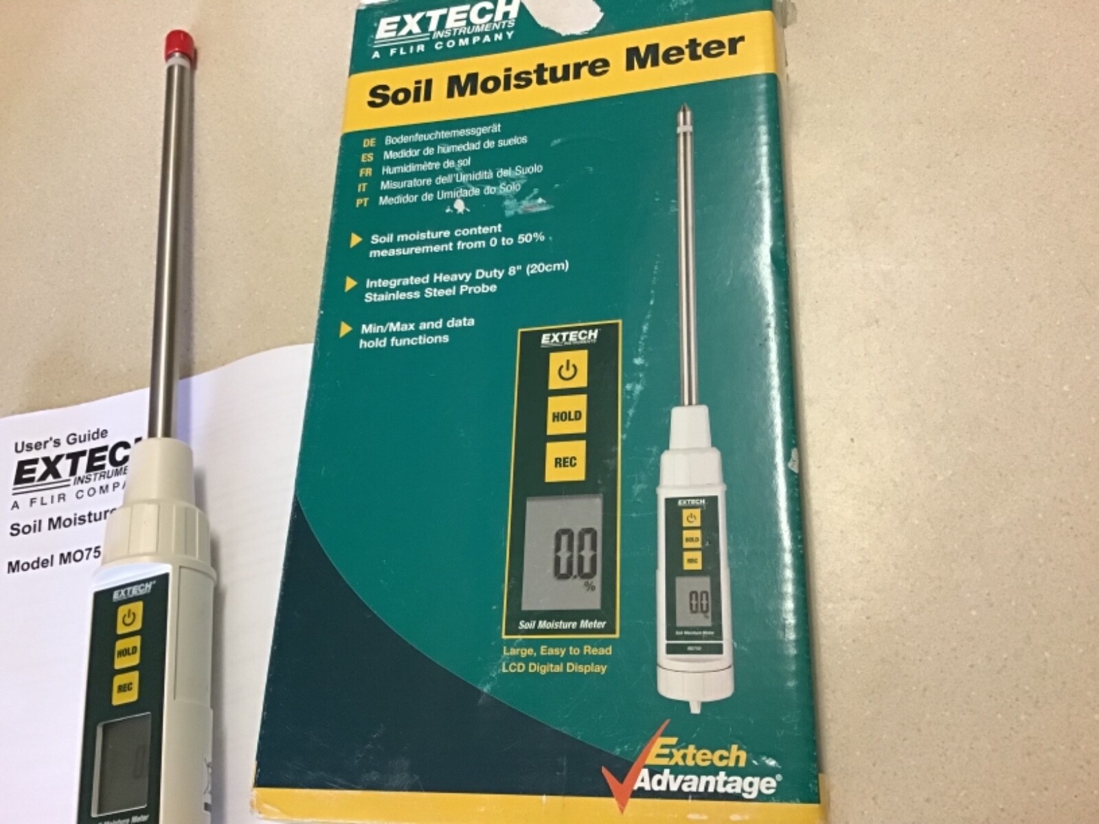 Extech Instruments Soil Moisture Meter MO750 (New)