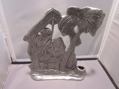 Carson Pewter Nativity Scene Cast Pewter Candle Holder 10