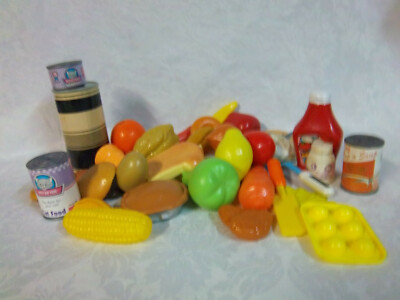 Assorted Play Food Pretend Cat Food Soup Fruit Vegetable Toy 2.5-5