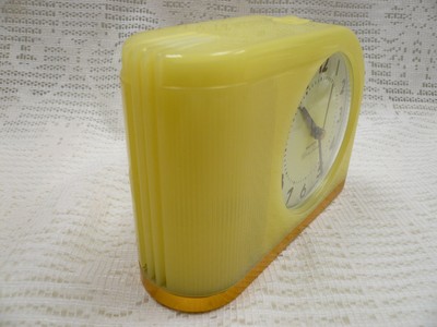 Big Ben Moon Beam 1950 Style Westclox Analog Alarm Clock Yellow Lighted Dial NIB